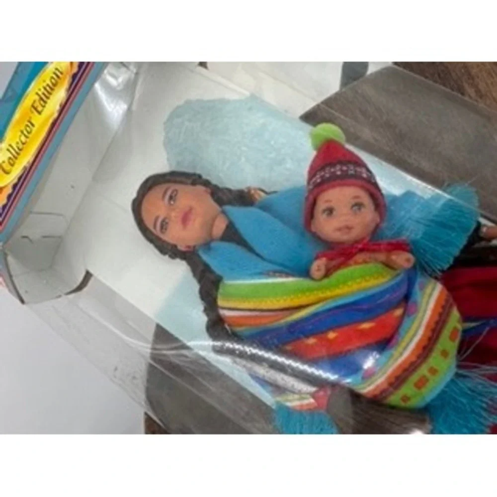 Vintage NEW Mattel 1998 Peruvian Barbie Dolls World Collector Edition Folk